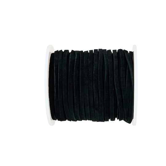 Black Soft Suede Lace Cording by Bead Landing&#x2122;